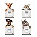 Produktbild Hacoly 3D Katzen Lichtschalter Wandaufkleber Hunde Wandschalter Wandsticker Möbel Küche Toilette Steckdose selbstklebend Aufkleber Wandtattoo Esszimmer Wanddeko Ideal für die Dekoration Ihres Hauses