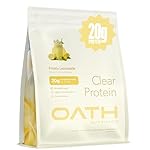 Oath Nutrition Clear Whey Isolate Protein Powder, Frosty Lemonade, 20g Complete Protein per Serving, No Added Sugar, Grass-Fed, 21 Servings