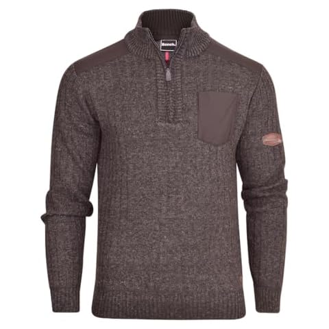 Bench Men's Fleece Lined 1/4 Zip Jumper Cover