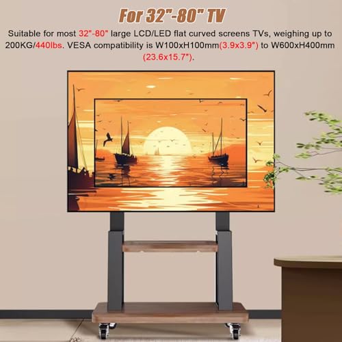 Soporte móvil para TV de 32 a 80 pulgadas con ruedas miniatura 5