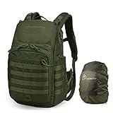 ★ Taktischer Rucksack hat 5 Farben: Schwarz, Armeegrün, Khaki, Tarngrün, Jungle camouflage. Die Größe beträgt 49 x 31 x 19 cm, das Fassungsvermögen 30 L und das Gewicht 0,98 kg. Schlichtes und elegantes Aussehen ist für Männer und Frauen geeignet.