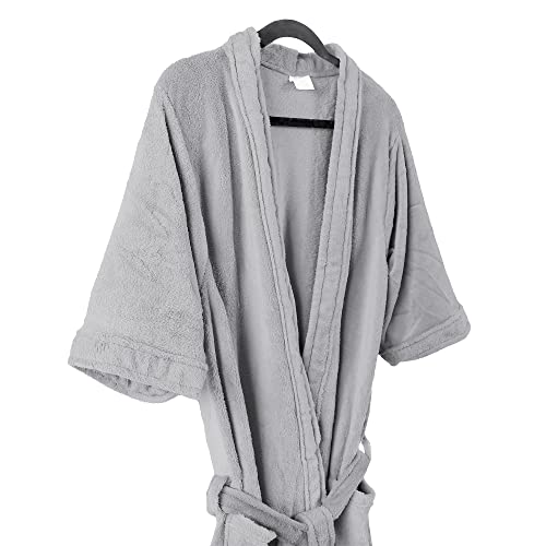 Roupão Kimono Toque Macio Dormir Inverno Banho Premium Unissex Tamanho P Platina