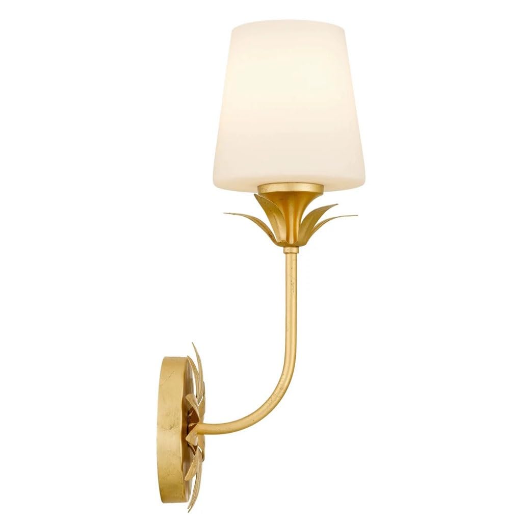 Luz Para Leer Lámpara De Pared Con Forma Flor Antigua Lámina Dorada, Luz Frontal For Espejo Baño, For Pasillo Aplique De La Pared