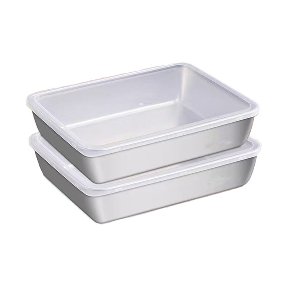 Amazon｜Doveja深型 蓋付き角バット 2pcsバットセット (バット2