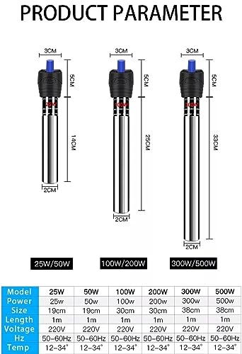 Tigerlily Enterprises 50W Submersible Aquarium Heater - Image 4
