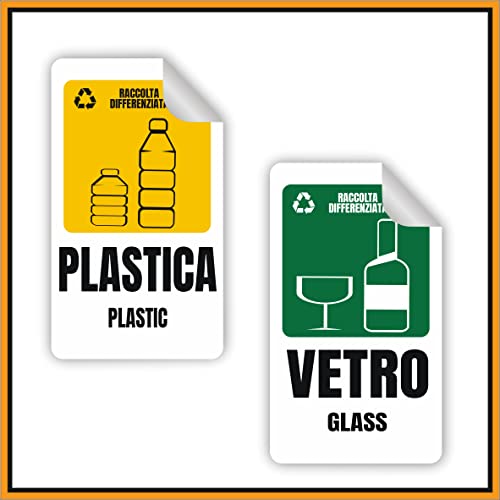 Mr Pubblicità 6 Adesivi Raccolta Differenziata