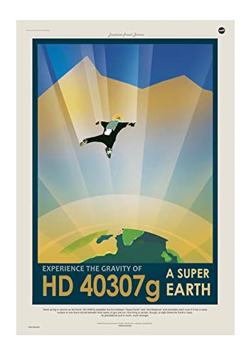 Impression d'art encadrée NASA Space Tourism Spiffing Prints format extra large mat