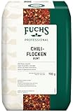 Fuchs Professional - Copos de guindilla coloreados | 700 g | Calidad profesional para consumidores a granel | Mezcla caliente de diferentes tipos de chile | Para comida picante