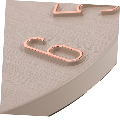 Horloge murale silencieuse beige avec affichage lisible et moderne - 4