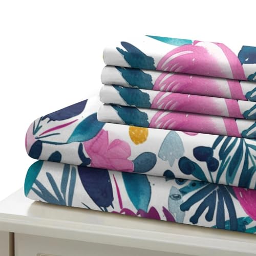 Housse de couette fleurs microfibre pour en finir avec le repassage