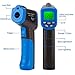 HOLDPEAK 981C Non-Contact Infrared Thermometer Digital Laser Infrared Thermometer -58 to 1022℉ (-50 to 550℃) with Adjustable Emissivity + 866B Digital Anemometer Handheld Wind Speed Meter (2Packs)