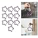 Esquirla 10Pieces Five Pointed Star Shaped Carabiner Heavy Duty Keyring Hook Small Carabiner Keychain Clips for Home Fishing Camping Hiking, Purple