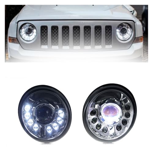 Car Accessories Head Lamp Compatible For Jeep Patriot 2011-2015 Headlights DRL Turn Signal High Beam Angel Eye Projector Lens