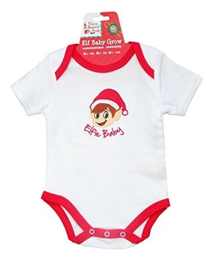 Elf Baby Grow - Vêtements de Noël - Cadeaux pour bébés (9-12M, Elfie Baby) Cover