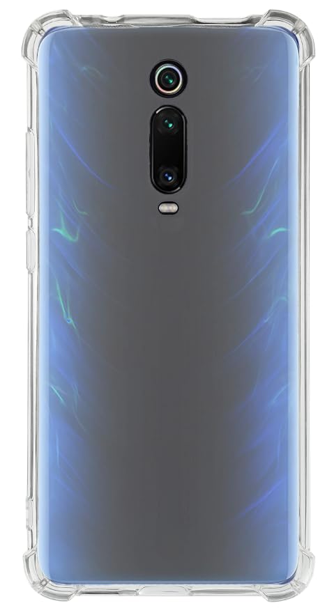 QUITECO Funda Transparente para Xiaomi Mi 9T / Mi 9T Pro, Carcasa Protectora Antigolpes, Protección de Bordes con Esquinas Reforzadas