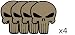 Nomad Typhon Flat Dark Earth Raid White Punisher Sticker Decal (Flat Dark Earth 1.5" 4 pack)
