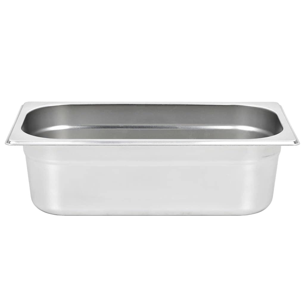 8 recipientes para gastronomía, GN 1/3, 100 mm, de acero inoxidable, para Bain-Marie Chafing-Dish, buffet, catering, gastronomía, mantener caliente y guardar