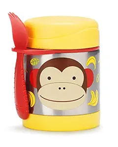 Skip Hop Zoo Insulated Little Kid Food Jar Monkey