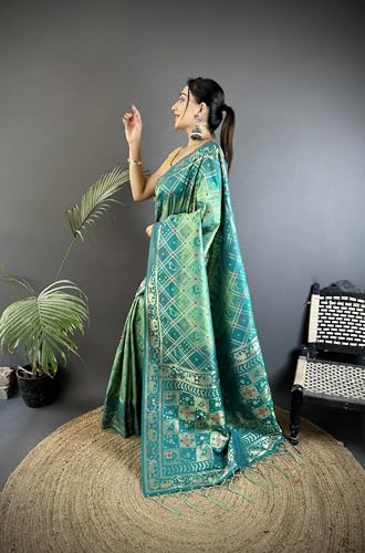 Pandadi Saree blue banarasi silk saree – image 4
