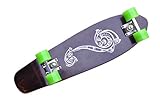 Ridge Unisex-Adult Skateboard Polynesia 69 cm Maple Longboard Cruiser, Grün, 27 Zoll