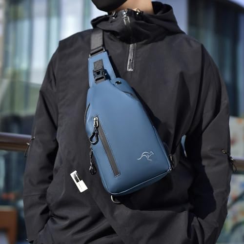 Evita robos y carga tu móvil con esta mochila de pecho para hombre 2