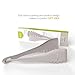 2 in 1 Bonke Tongs and Spatula - Perfect Salad, Fish, Spaghetti, Meat Steak Turner, Asparagus, Appetizer, Vegetable Tongs or Spatulas in Kitchen when Cooking - Flexible Nylon