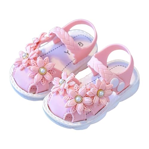 IWIHMIV Baby Girls Sandals Comfortable Soft Sole Sandals Outdoor Toddler Girls Summer Flat Non Slip Water Shoes2