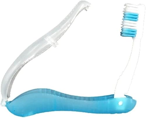 Cepillo de dientes plegable de viaje para adultos, cepillo de dientes suave, desechable, potable, para viajes, camping, escuela, hogar, viajes de
