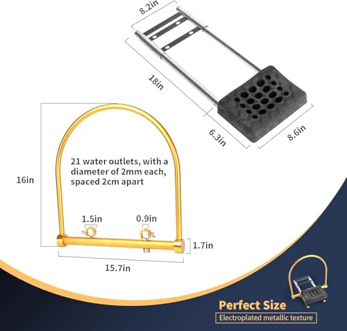 Head Spa Water Circulation Stand, Head Spa Salon Equipment Frame, Shower Shampoo Bed Accessories with Pillow Kit, Waterfall Basin Faucet for Hair Care Scalp Care for Salon - Image 3