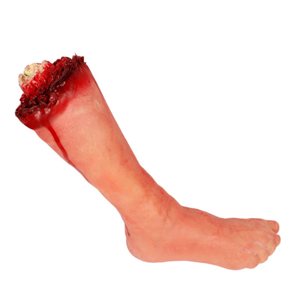 Cakeeyum Realistic Severed Foot Prop Festival Party Decoration Halloween Scary Bloody Broken Body Parts
