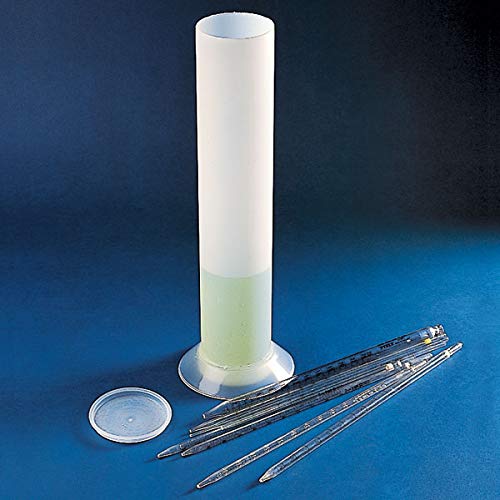 Globe Scientific 600592 Cylindre avec bouchon pour pipettes 82 mm x 426 mm, hauteur 17 mm, largeur 5 mm, longueur 5 mm, polypropylène (PP)