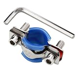 A.I.FORCE 2Packs Fix Sinking Office Chair, 304 Stainless Steel Gas Lift Cylinder Clamp Holder, Office Chair Saver Kit Adjust Chair Height and Stop Sinking Without Cylinder Replacement, Silver, Blue