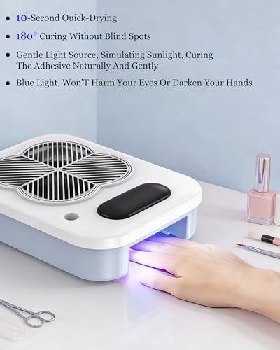 Máquina 3 en 1 para Uñas con Lámpara UV y Colector de Polvo miniatura 6