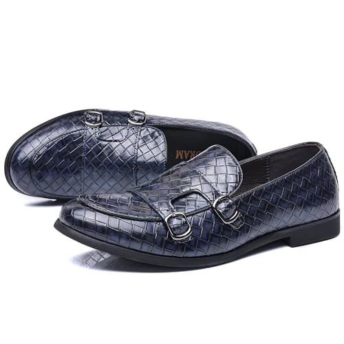 COSIDRAM Men's Dress Shoes Oxfords Slip on Classic Modern Formal Leather Shoes Casual Loafers2