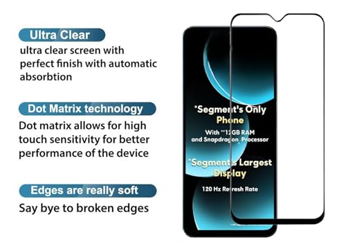 Image of HD Tempered Glass Screen Protector Compatible for Poco M7 5G, Poco C71 5G with Edge to Edge coverage and Easy Installation kit