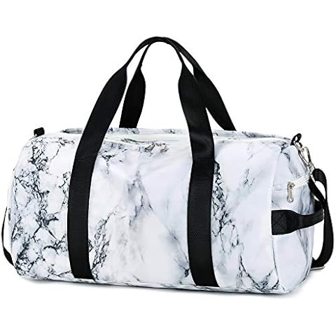 Sport Gym Duffle Travel Bag with Shoe Compartment and Wet Pocket Cover