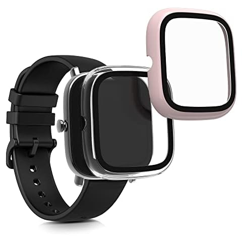 2x Carcasa Huami Amazfit GTS 2 Mini con vidrio templado y marco Cover