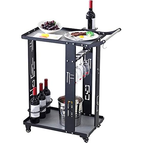 rentongye Kitchen Racks, Floor-Mounted Movable Wheeled Carts, Multi-Function Hotel Restaurant Food And Drink Cart, Thick And Durable, Silent Cover