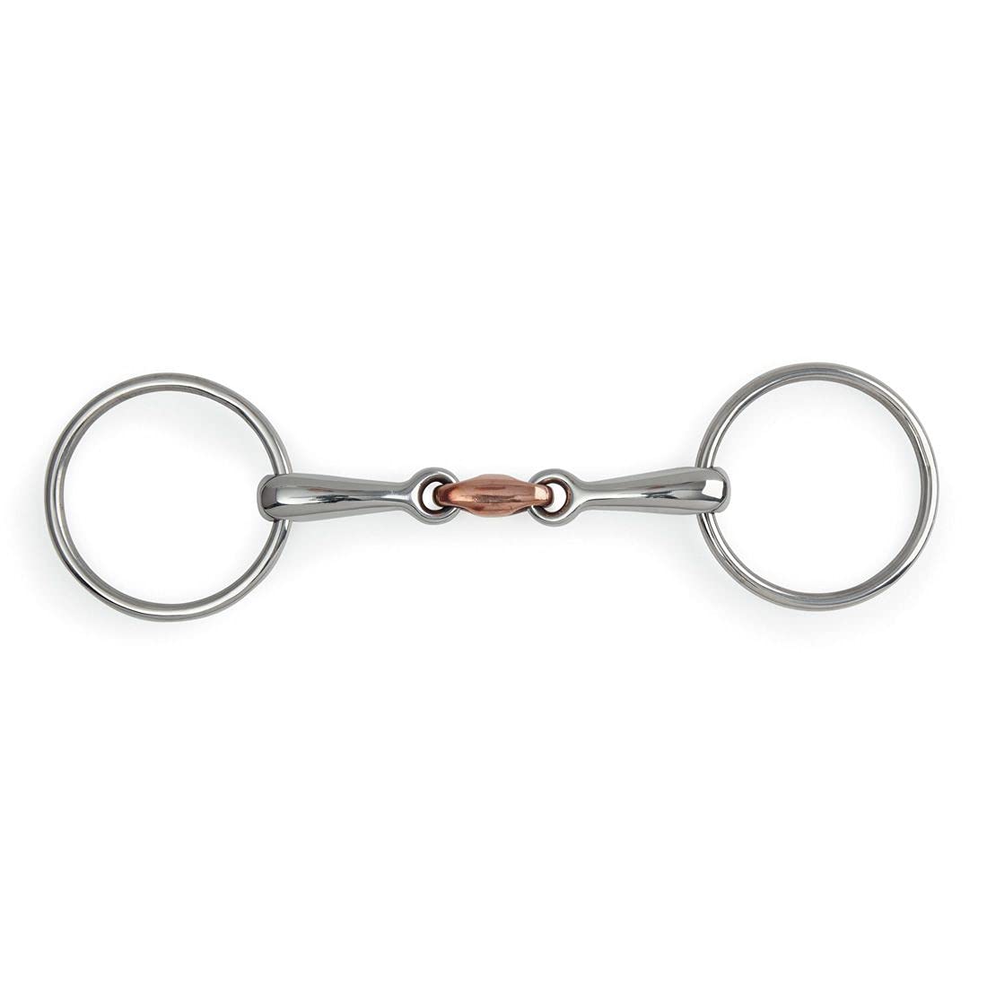 Shires Mors Double Brisure Cuivre A Anneaux