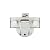 120 Degree Grass Tiomos Full Overlay, 42mm Screw Pattern, Press-in Soft Closing Cabinet Hinge F028138369228 (2 Pack)