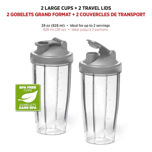 Starfrit Personal Blender - Two 828ml Cups - Two Blades - High, Low & Pulse Modes - 300W - Chambray Blue by Starfrit - Image 3