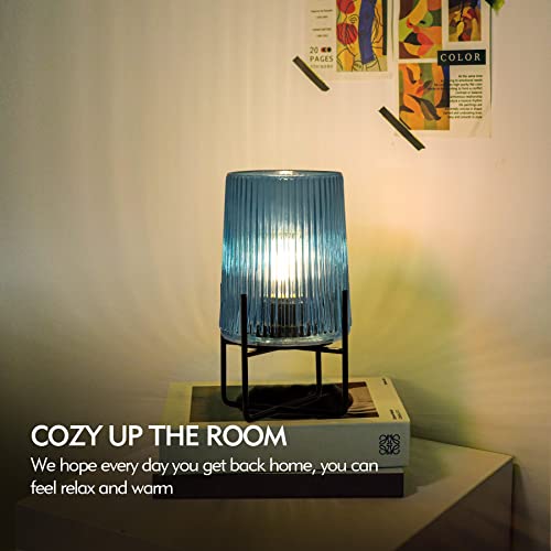 Battery Operated Lamp With Timer, Small Accent Lamp For Tables Cordless, Emergency Lamp With Led Bulb For Power Outage/Hurricane, Decorative Lamp For Corner/Entryway/Stairway/Bathroom/Fireplace(S-B） #TOP5