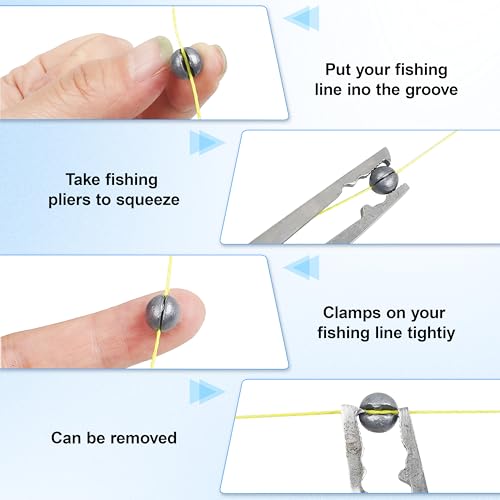 Kit de Equipamiento Básico para Pesca FUSIGO, 80 Piezas con Bobbers, Anzuelos y Pesos para Trucha, Bass, Bagre y Otros miniatura 5