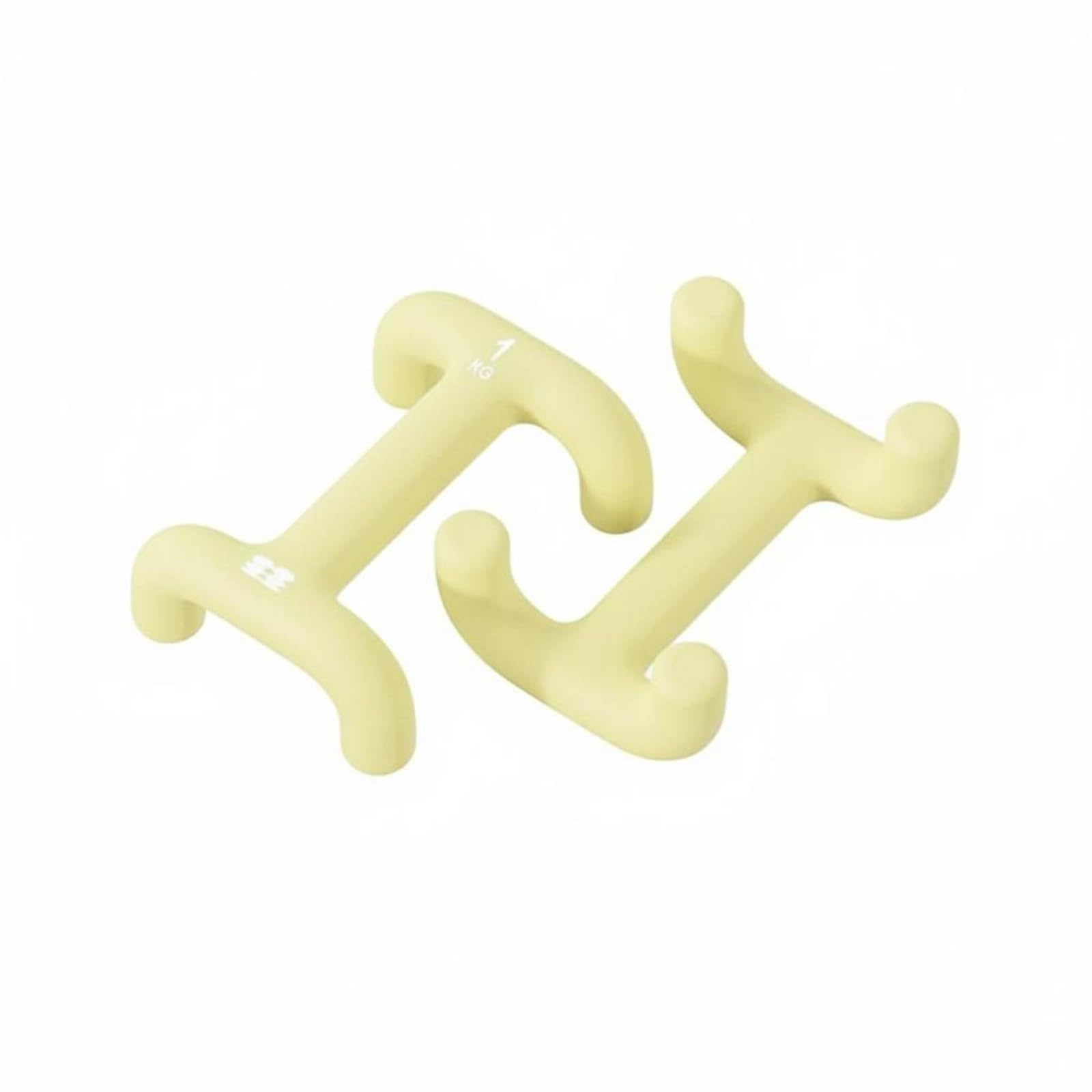 rockible Mancuerna para Mujeres Mancuernas Peso Libre Pesa Redonda Ergonomía Anillo Silicona Hierro Fundido Superficie Suave 2 Kg, Amarillo Oca Tierno, 1kg 2 Recomendado Para Principiantes