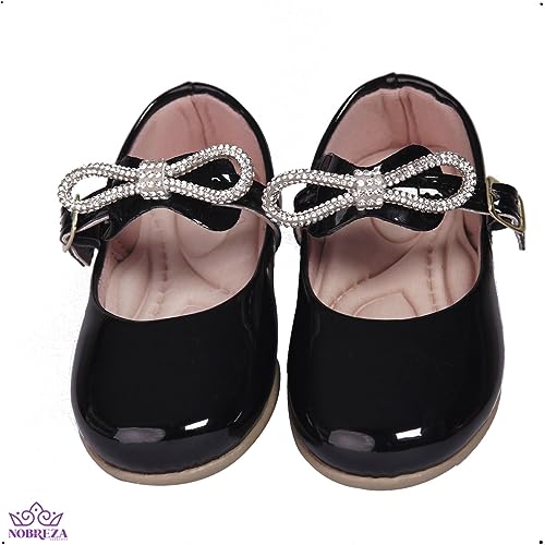 Sapatilha Infantil Menina Sapatinho Feminino Dama Boneca Tamanho:26;Cor:Preto