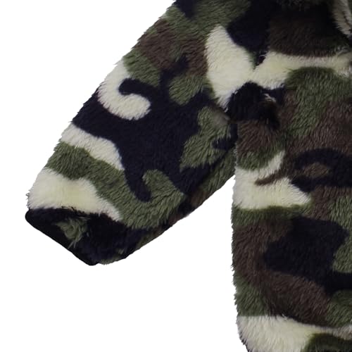 Image of Toddler Girls Boys Fleece Hoody Jacket Zip Up Teddy Coat Warm Winter Outwear