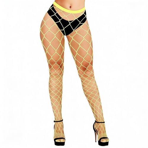 Image of Violet Mist 2 Pack Womens High Waist Fishnet Tights Large Net Fishnets Stockings Colorful Sexy Hollow Out Pantyhose