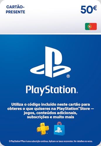 50€ Cartão-Presente PlayStation Store | Conta PSN Portuguesa [Código por e-mail]