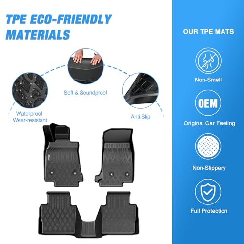 Image of Nilight TPE Floor Mats for Cadillac CT5 2019 2020 2021 2022 2023 2024