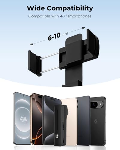 Perche à selfie sans fil noire avec télécommande Bluetooth Viozon pour smartphone - 3